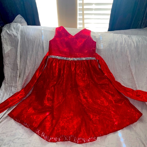 Brilliant Red Christmas time dress - Picture 7 of 7